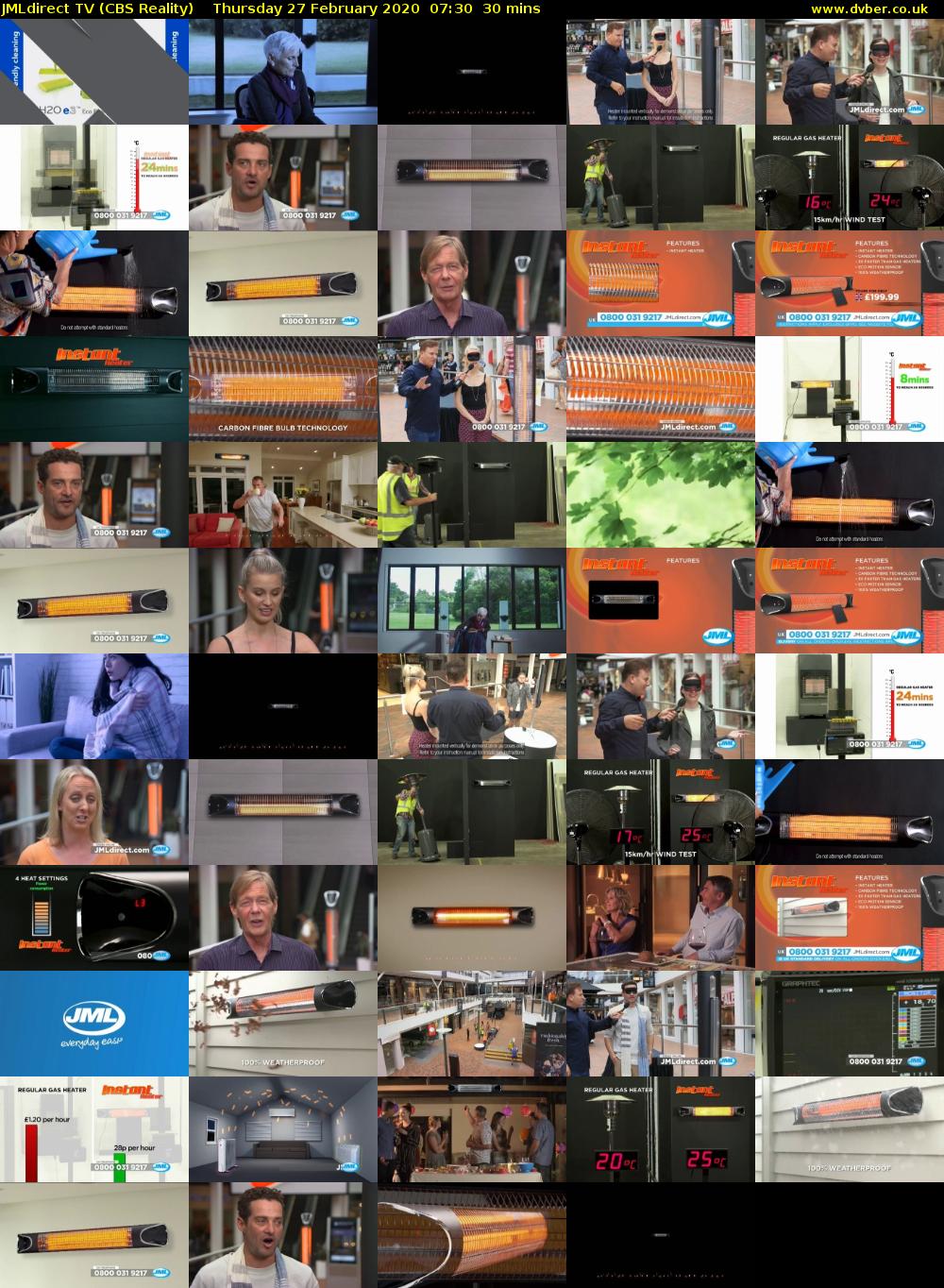 JMLdirect TV (CBS Reality) Thursday 27 February 2020 07:30 - 08:00