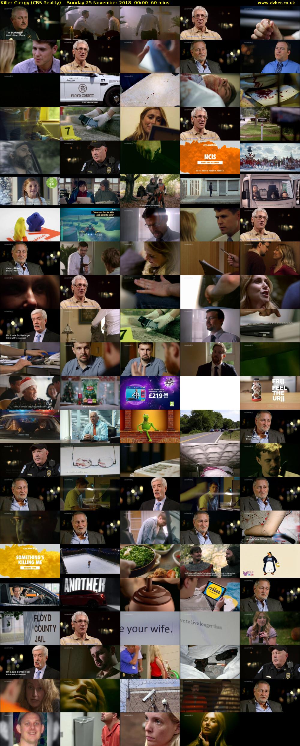 Killer Clergy (CBS Reality) Sunday 25 November 2018 00:00 - 01:00