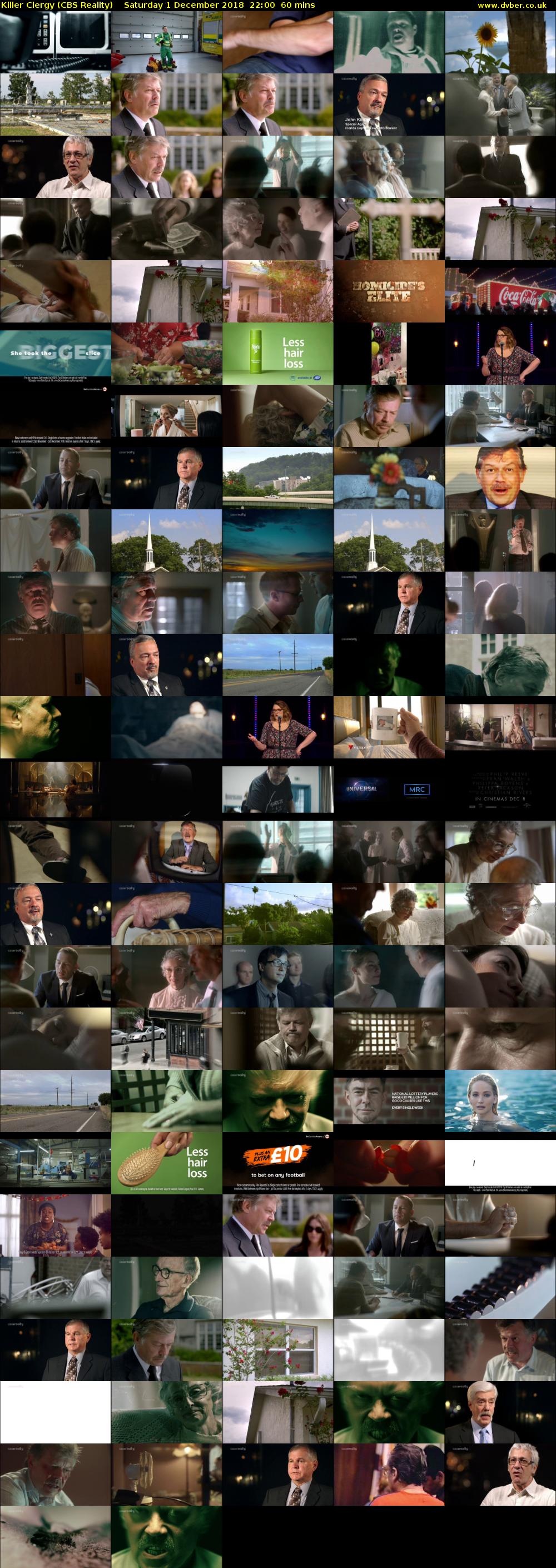 Killer Clergy (CBS Reality) Saturday 1 December 2018 22:00 - 23:00