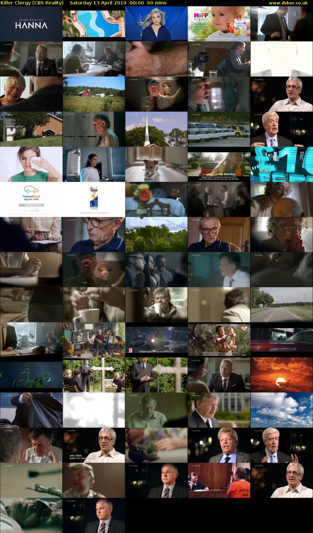 Killer Clergy (CBS Reality) Saturday 13 April 2019 00:00 - 01:00