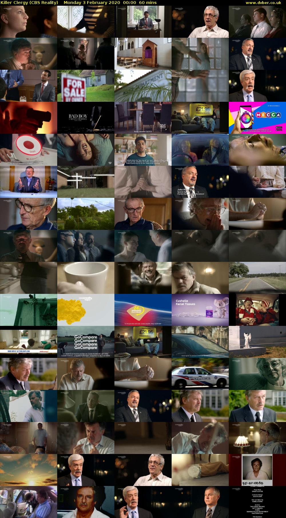 Killer Clergy (CBS Reality) Monday 3 February 2020 00:00 - 01:00