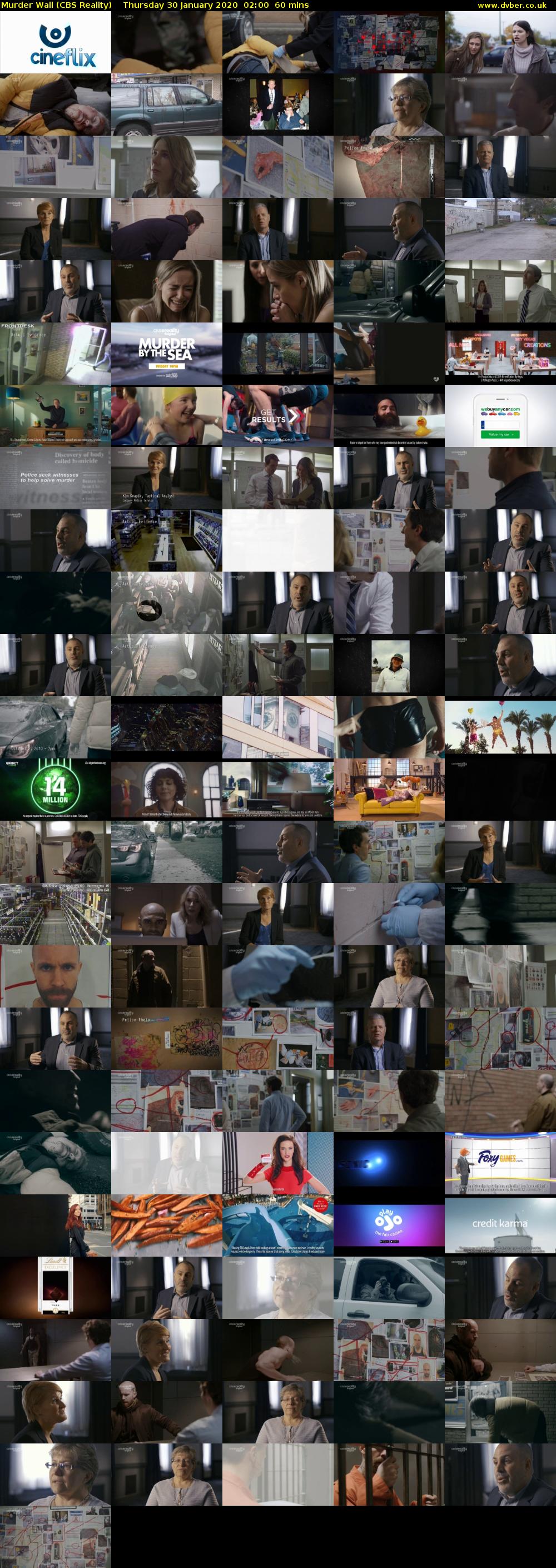 Murder Wall (CBS Reality) Thursday 30 January 2020 02:00 - 03:00