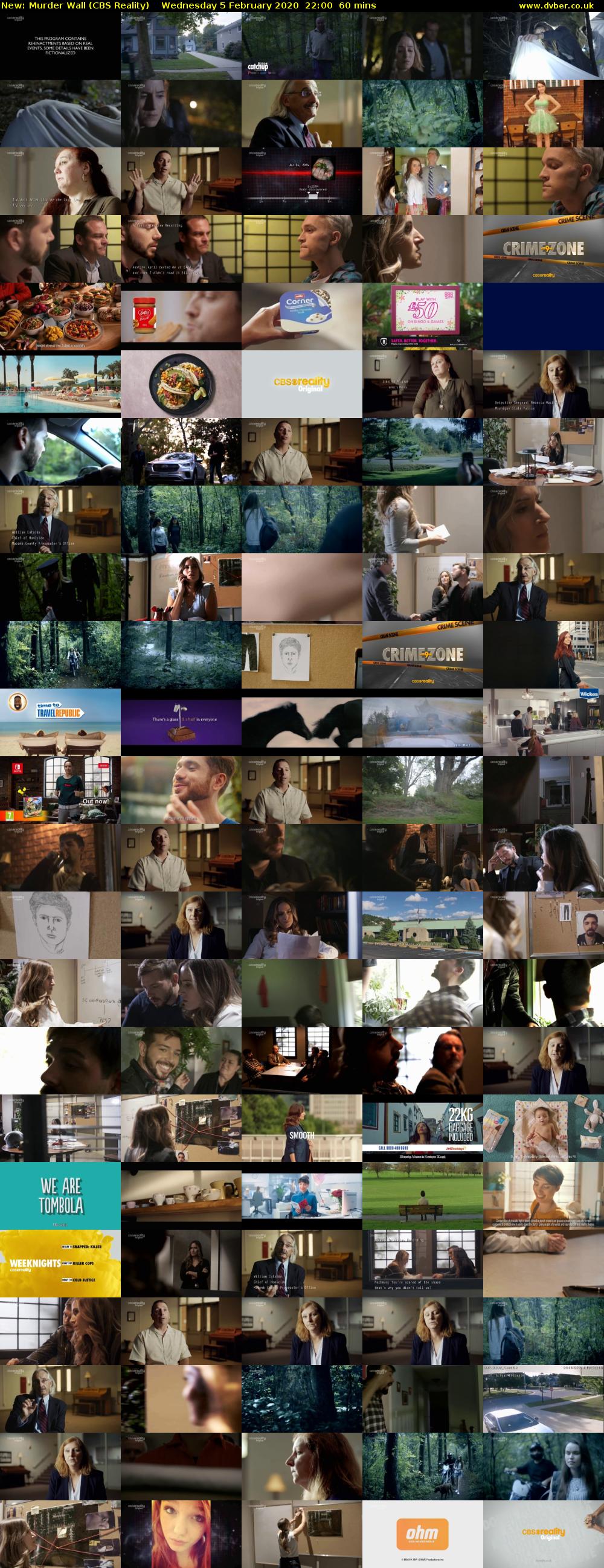 Murder Wall (CBS Reality) Wednesday 5 February 2020 22:00 - 23:00