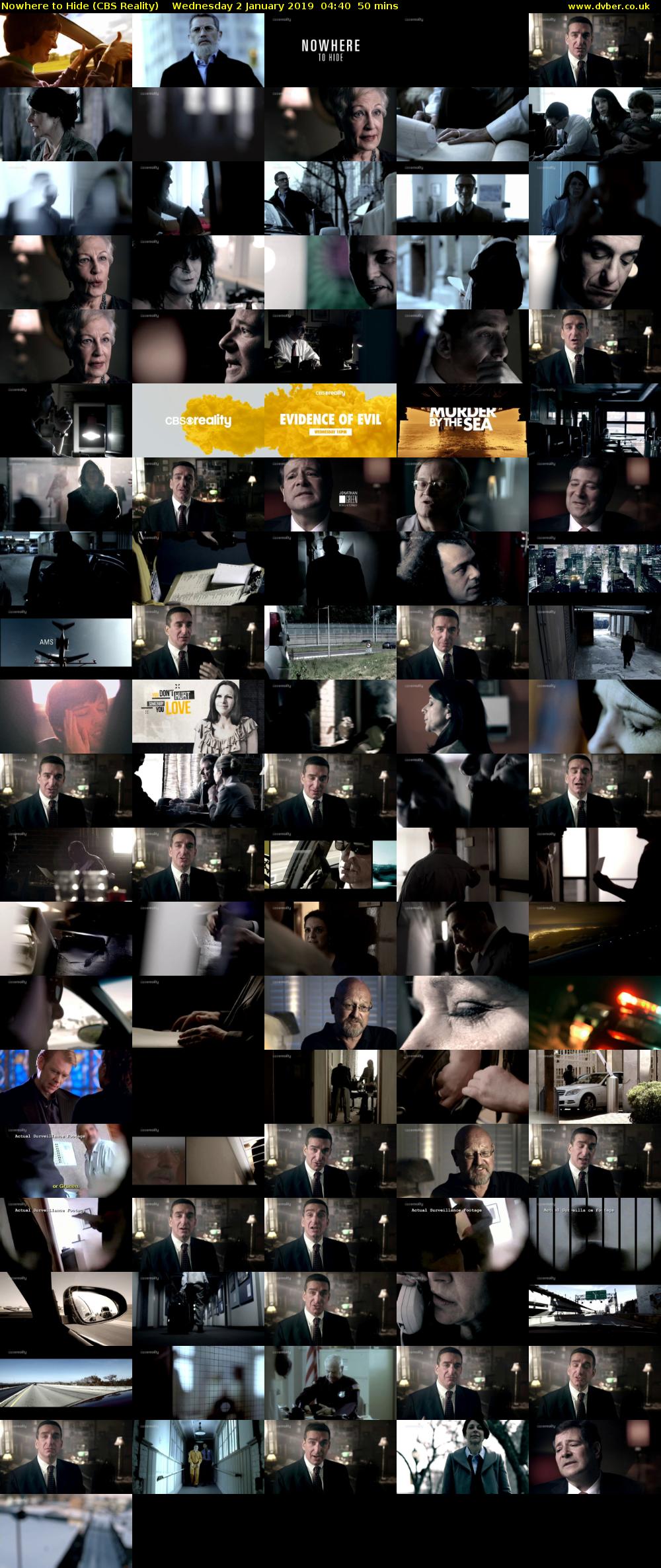 Nowhere to Hide (CBS Reality) Wednesday 2 January 2019 04:40 - 05:30