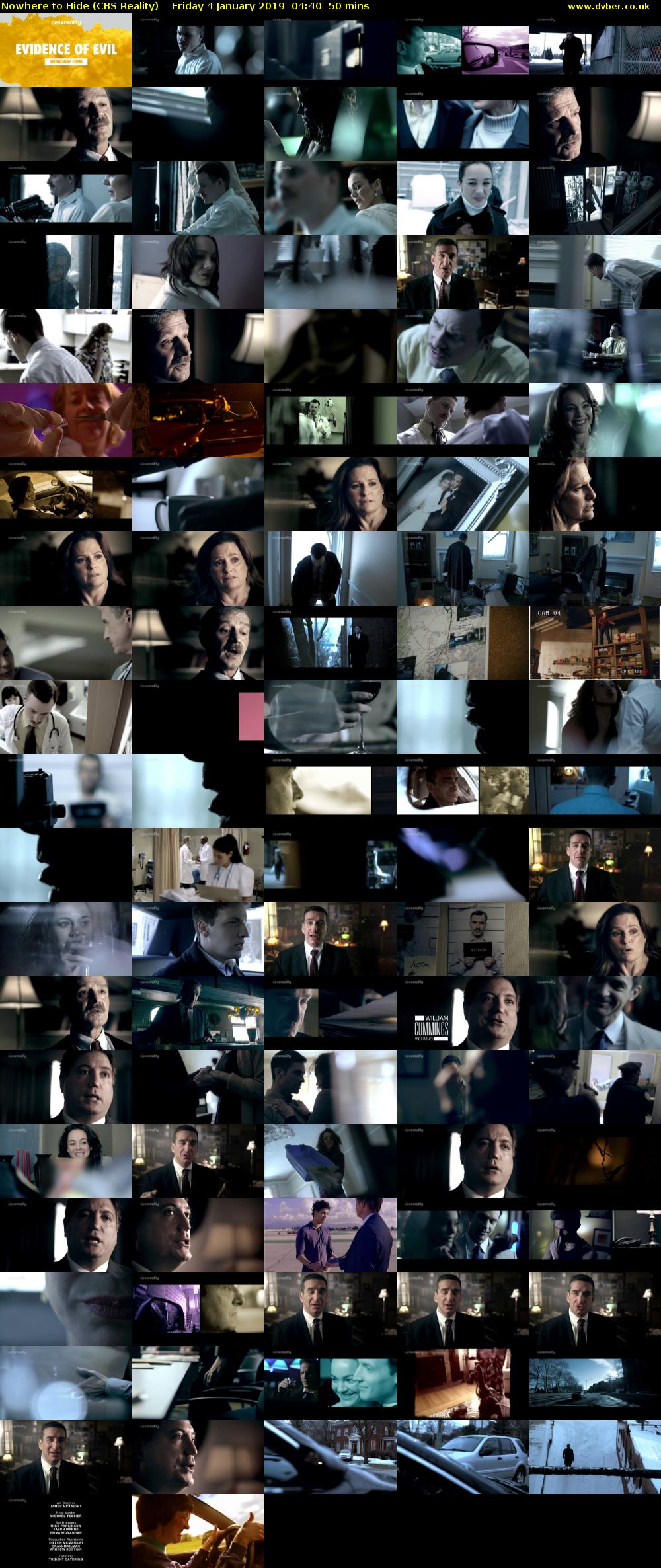 Nowhere to Hide (CBS Reality) Friday 4 January 2019 04:40 - 05:30
