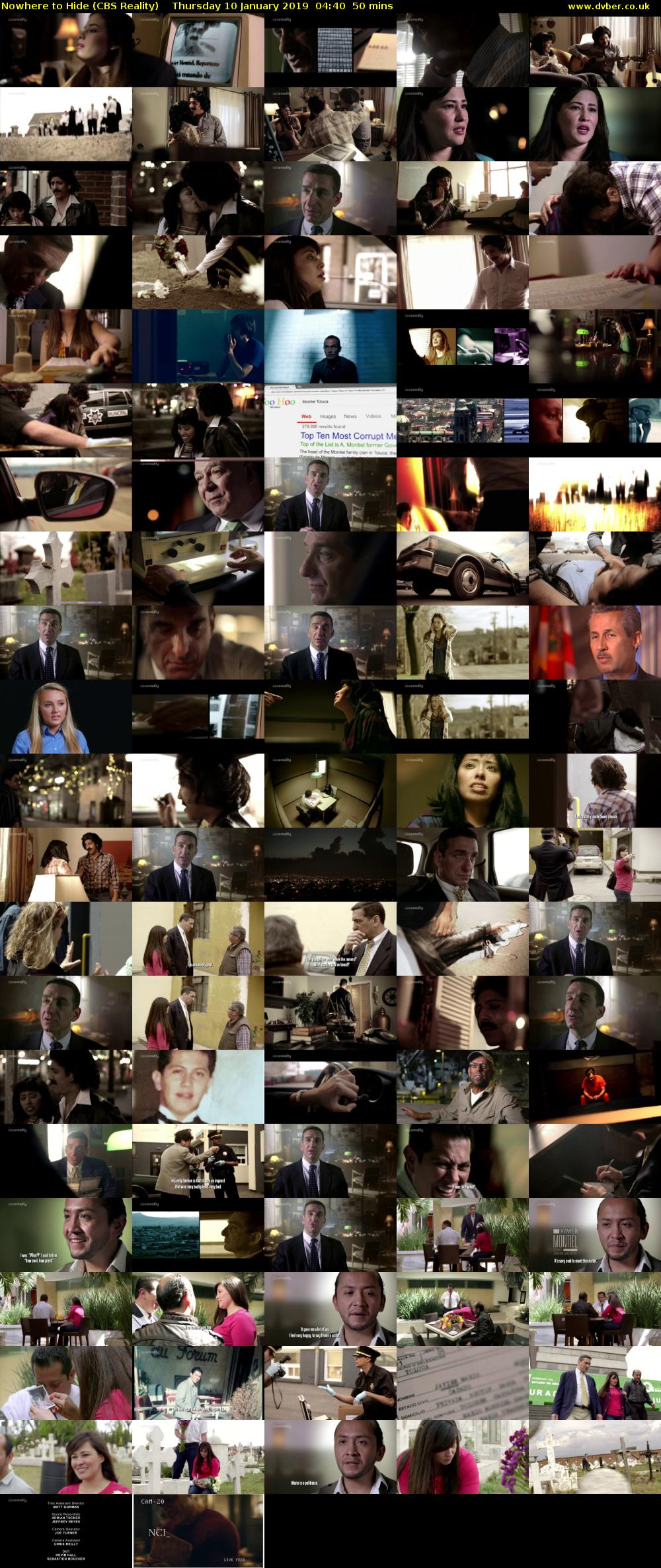 Nowhere to Hide (CBS Reality) Thursday 10 January 2019 04:40 - 05:30