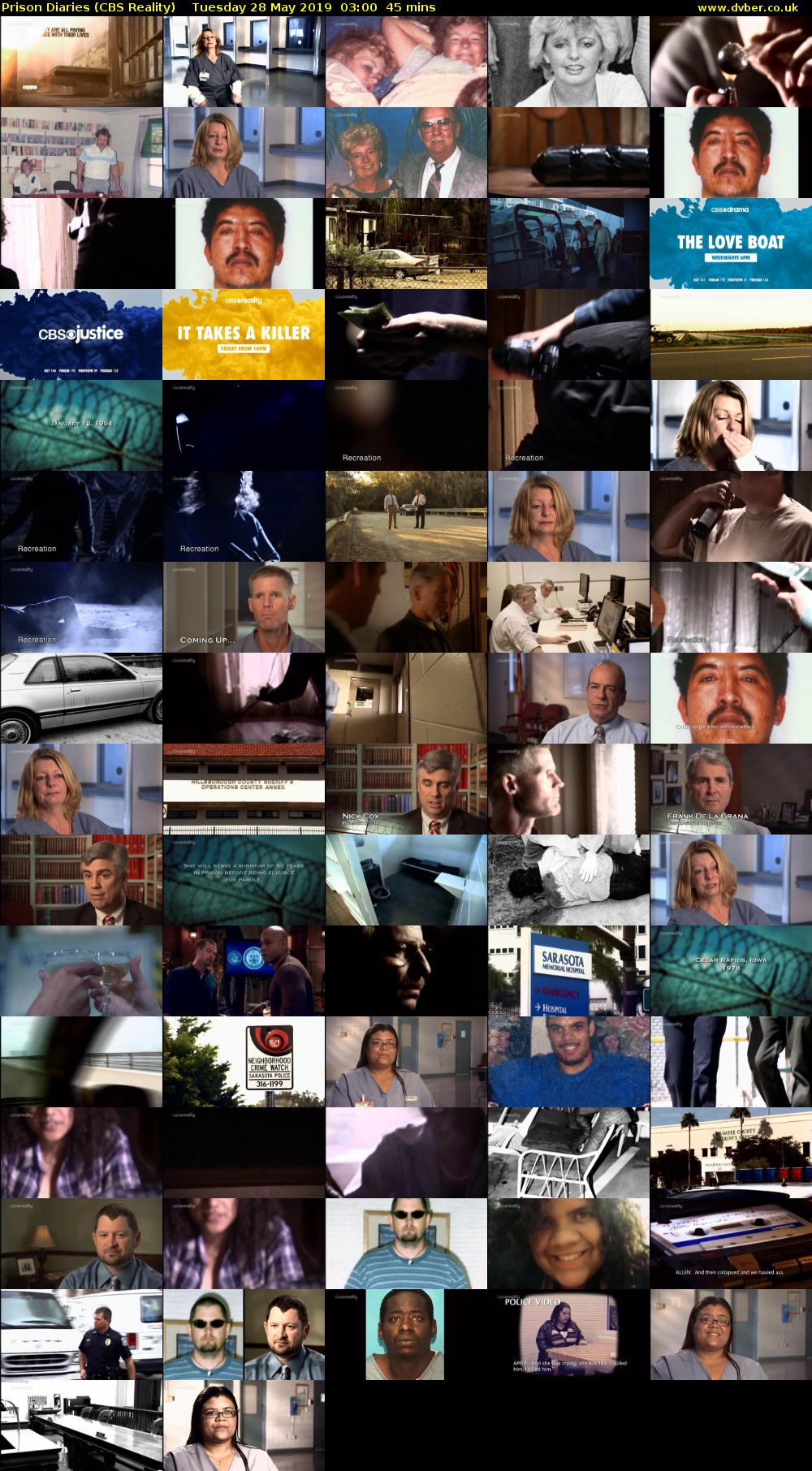 Prison Diaries (CBS Reality) Tuesday 28 May 2019 03:00 - 03:45