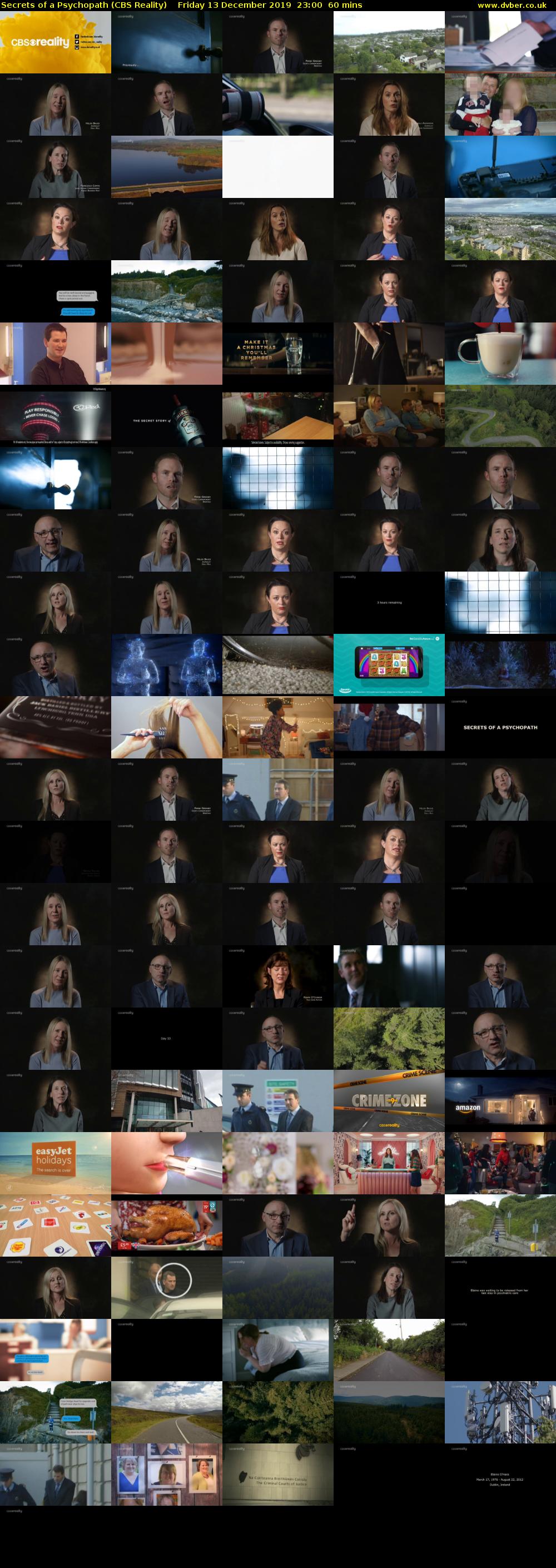 Secrets of a Psychopath (CBS Reality) Friday 13 December 2019 23:00 - 00:00
