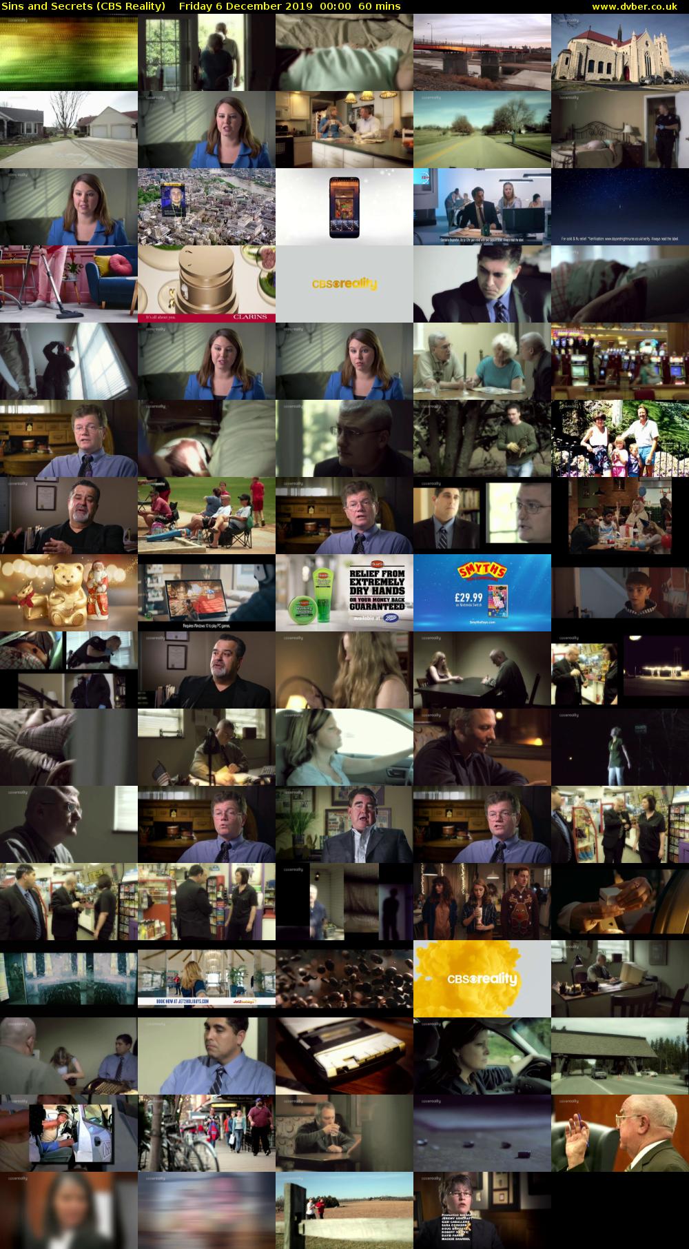 Sins and Secrets (CBS Reality) Friday 6 December 2019 00:00 - 01:00