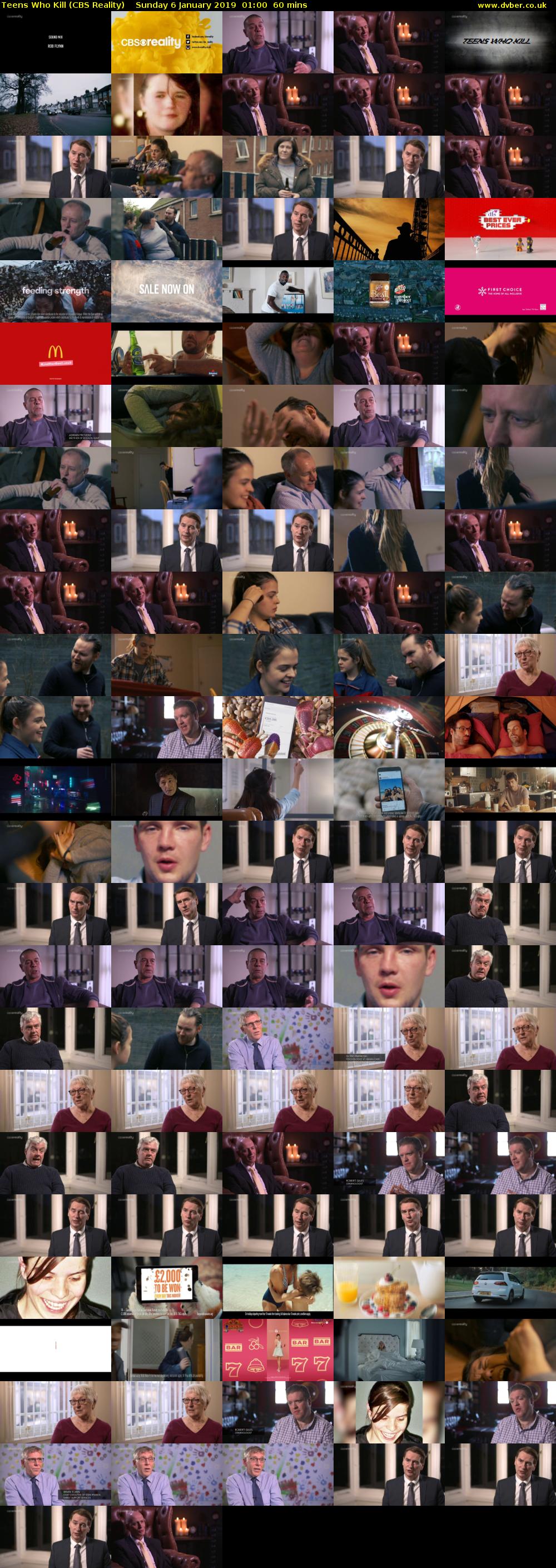 Teens Who Kill (CBS Reality) Sunday 6 January 2019 01:00 - 02:00