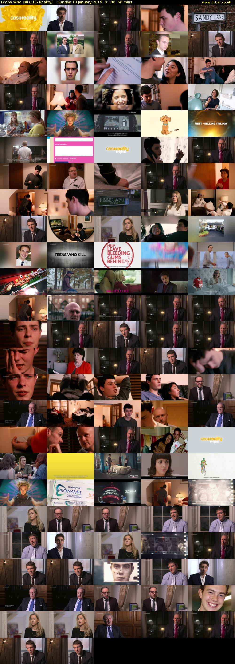 Teens Who Kill (CBS Reality) Sunday 13 January 2019 01:00 - 02:00