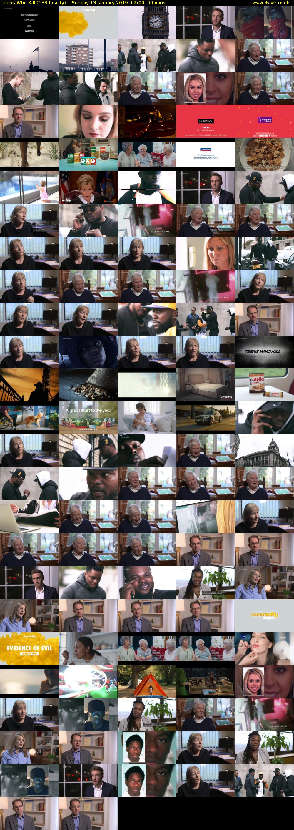 Teens Who Kill (CBS Reality) Sunday 13 January 2019 02:00 - 03:00