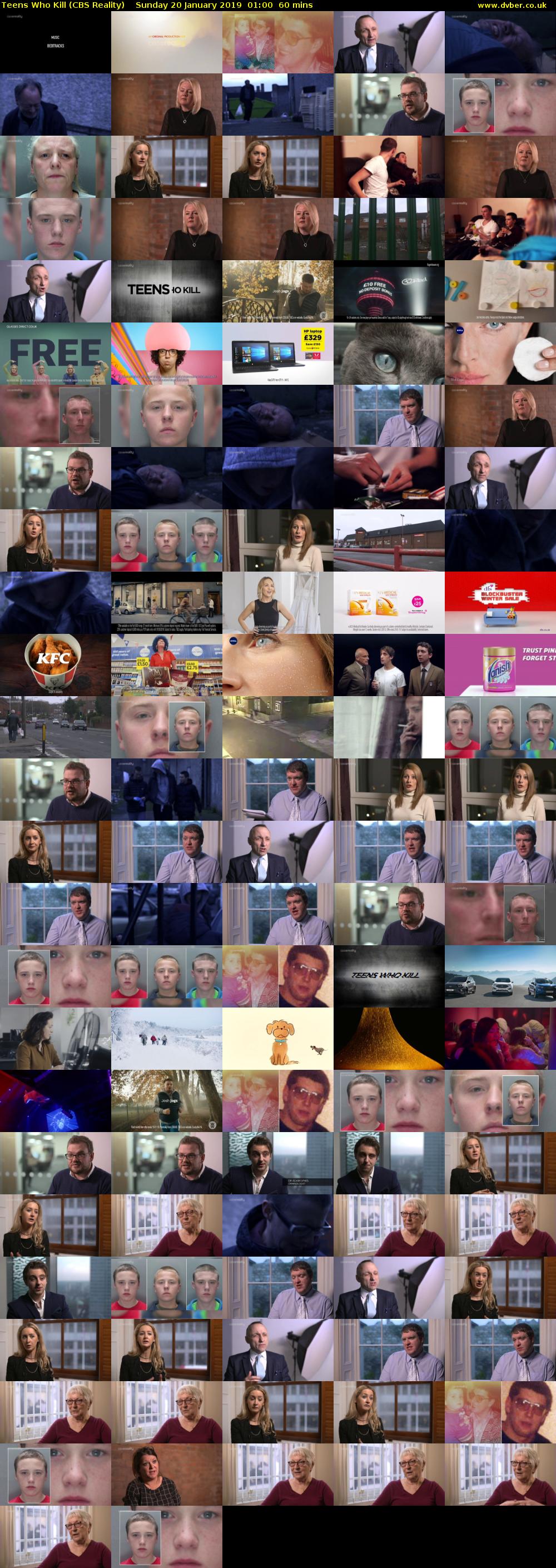 Teens Who Kill (CBS Reality) Sunday 20 January 2019 01:00 - 02:00