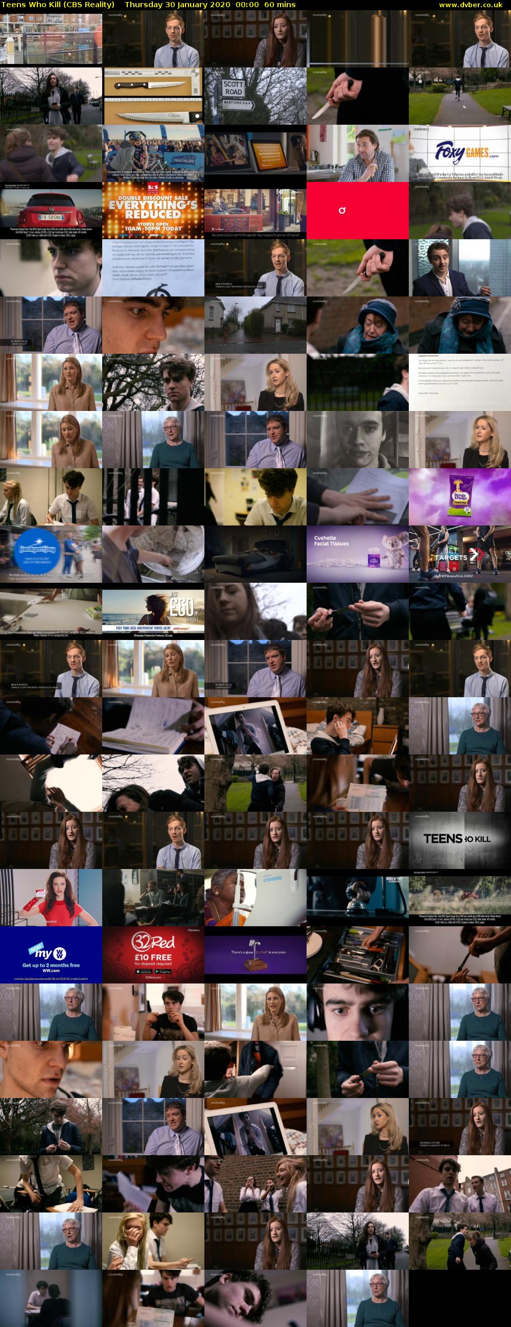 Teens Who Kill (CBS Reality) Thursday 30 January 2020 00:00 - 01:00