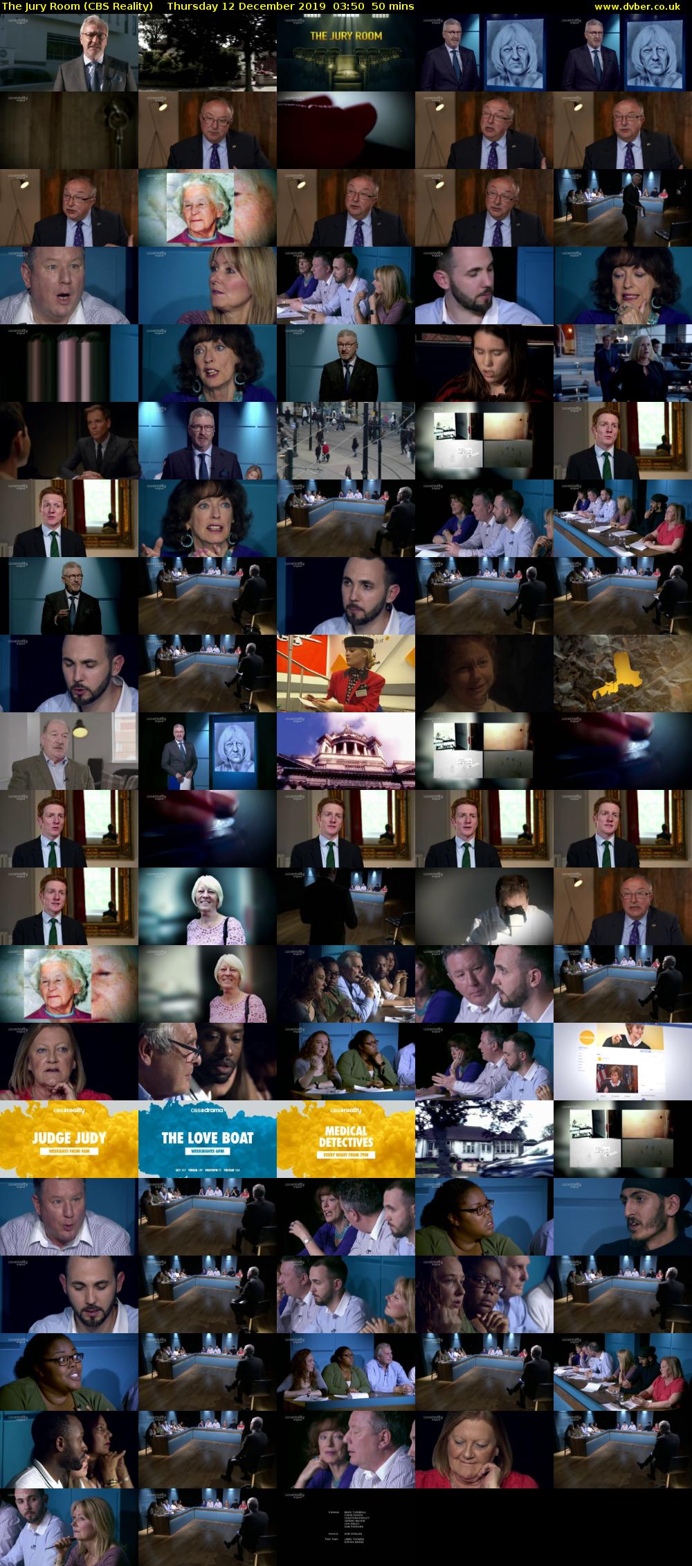 The Jury Room (CBS Reality) Thursday 12 December 2019 03:50 - 04:40
