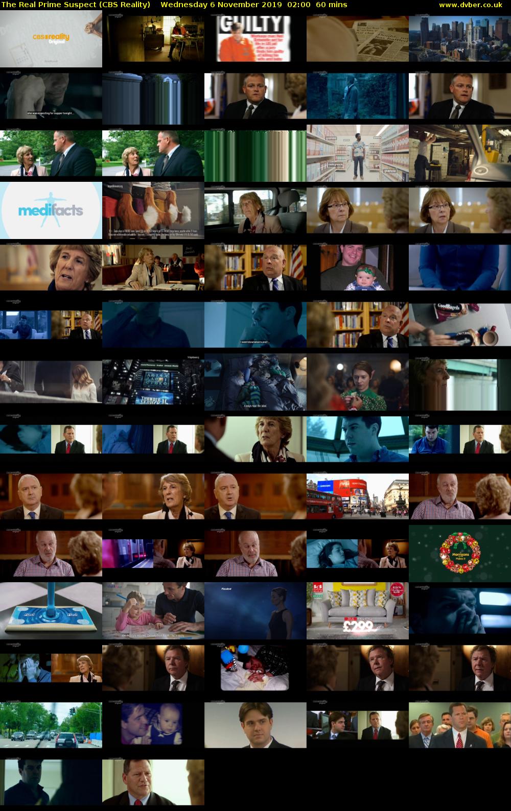The Real Prime Suspect (CBS Reality) Wednesday 6 November 2019 02:00 - 03:00