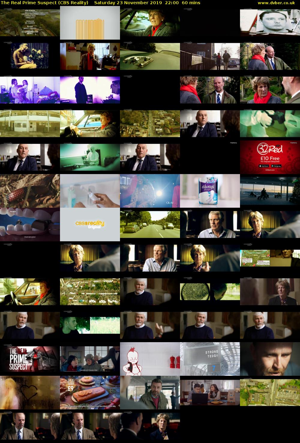 The Real Prime Suspect (CBS Reality) Saturday 23 November 2019 22:00 - 23:00