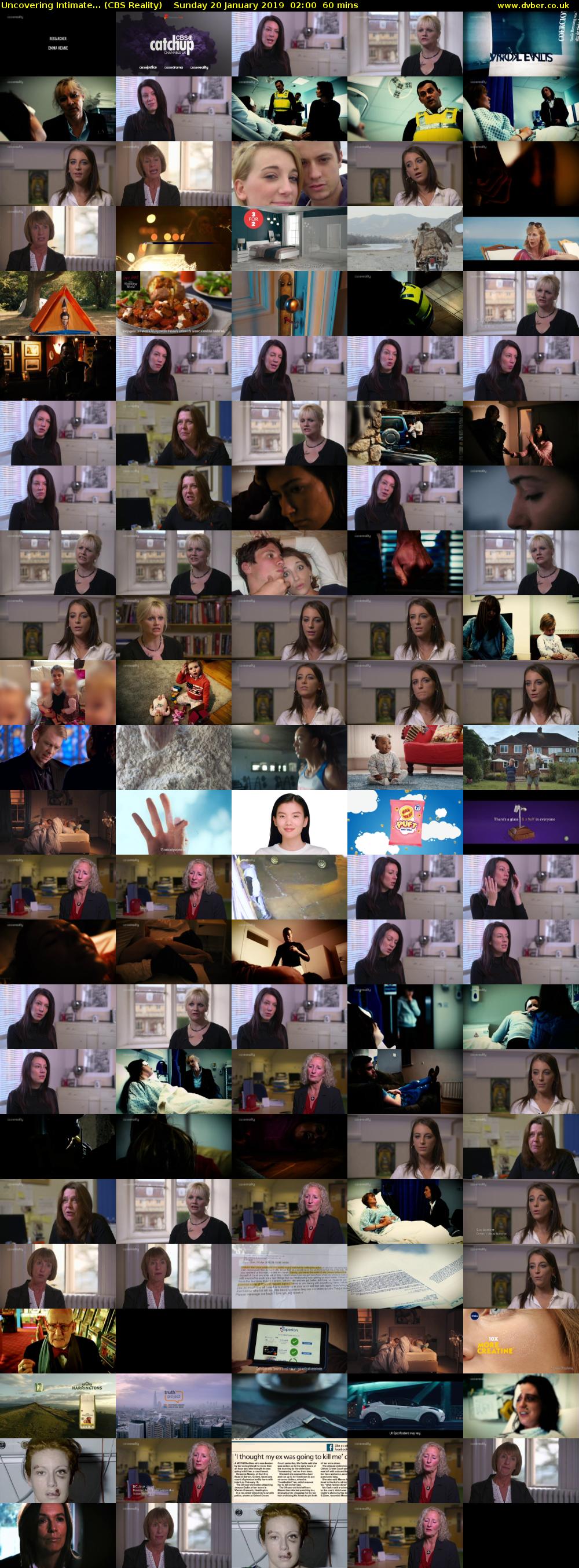 Uncovering Intimate... (CBS Reality) Sunday 20 January 2019 02:00 - 03:00