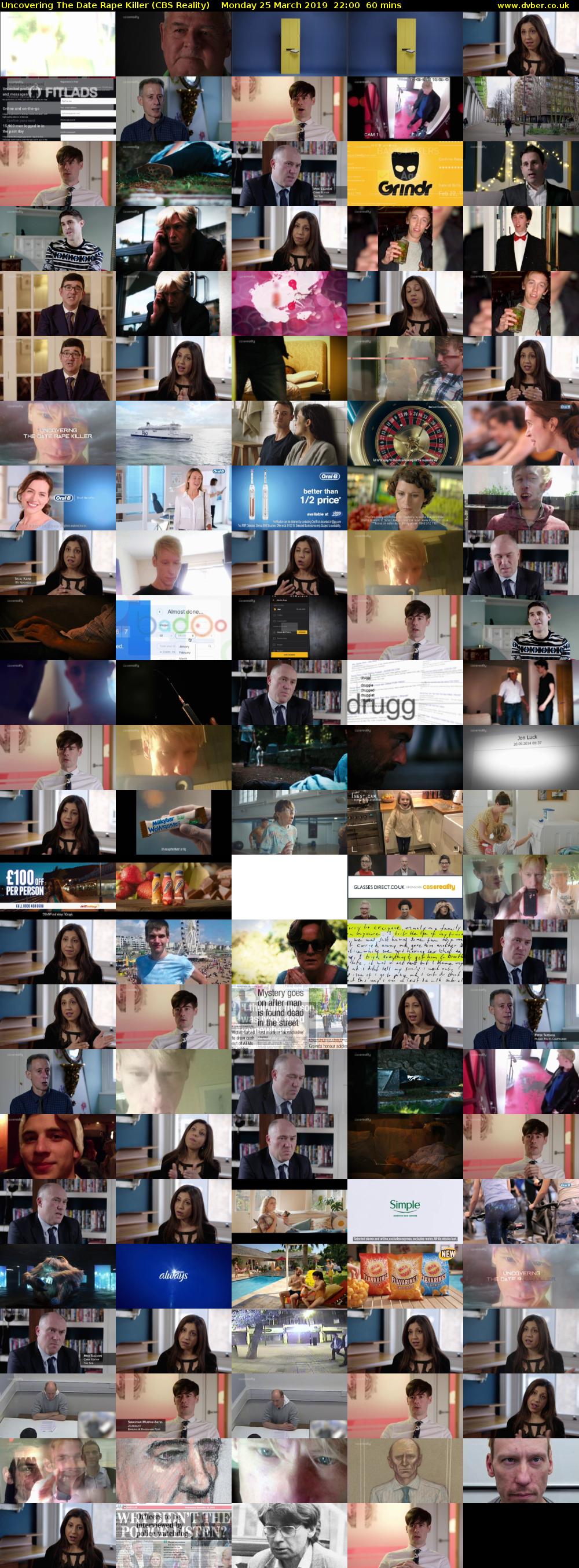 Uncovering The Date Rape Killer (CBS Reality) Monday 25 March 2019 22:00 - 23:00