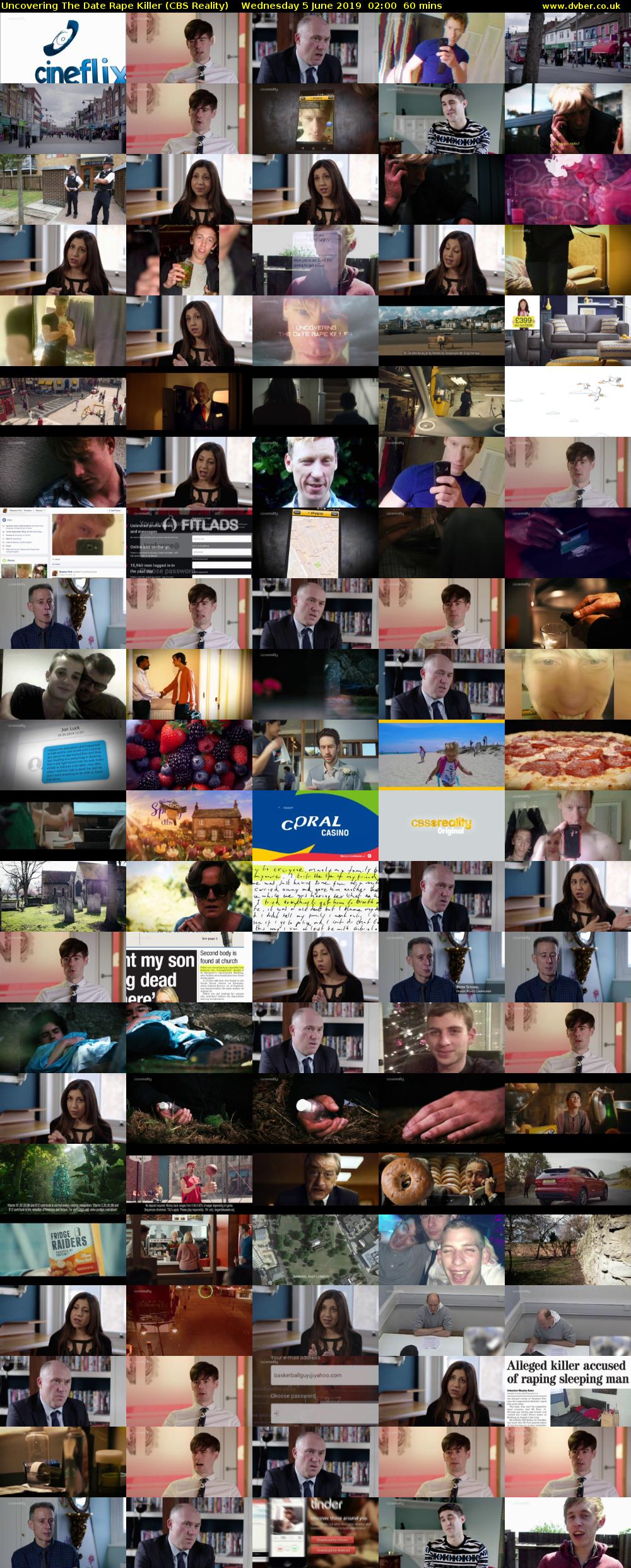 Uncovering The Date Rape Killer (CBS Reality) Wednesday 5 June 2019 02:00 - 03:00