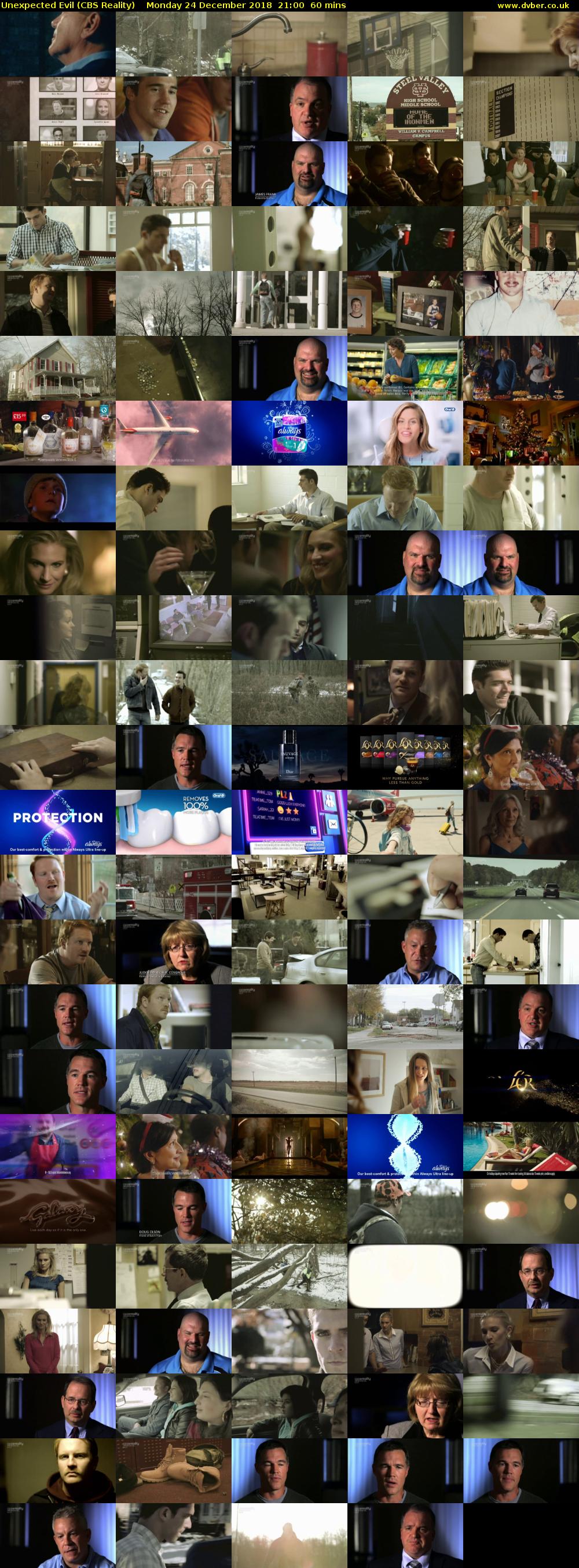 Unexpected Evil (CBS Reality) Monday 24 December 2018 21:00 - 22:00