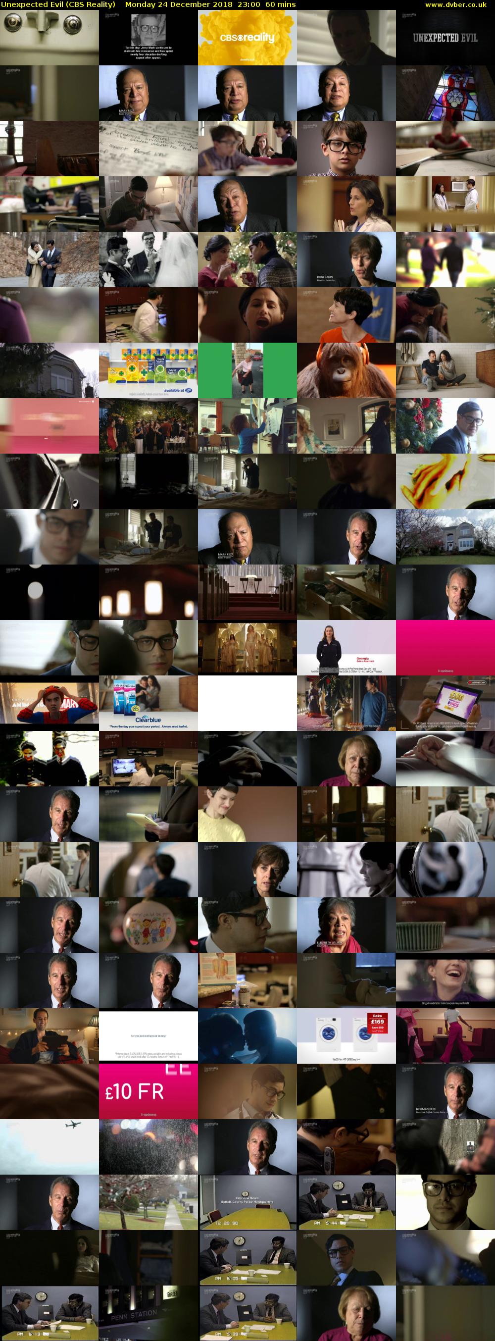 Unexpected Evil (CBS Reality) Monday 24 December 2018 23:00 - 00:00