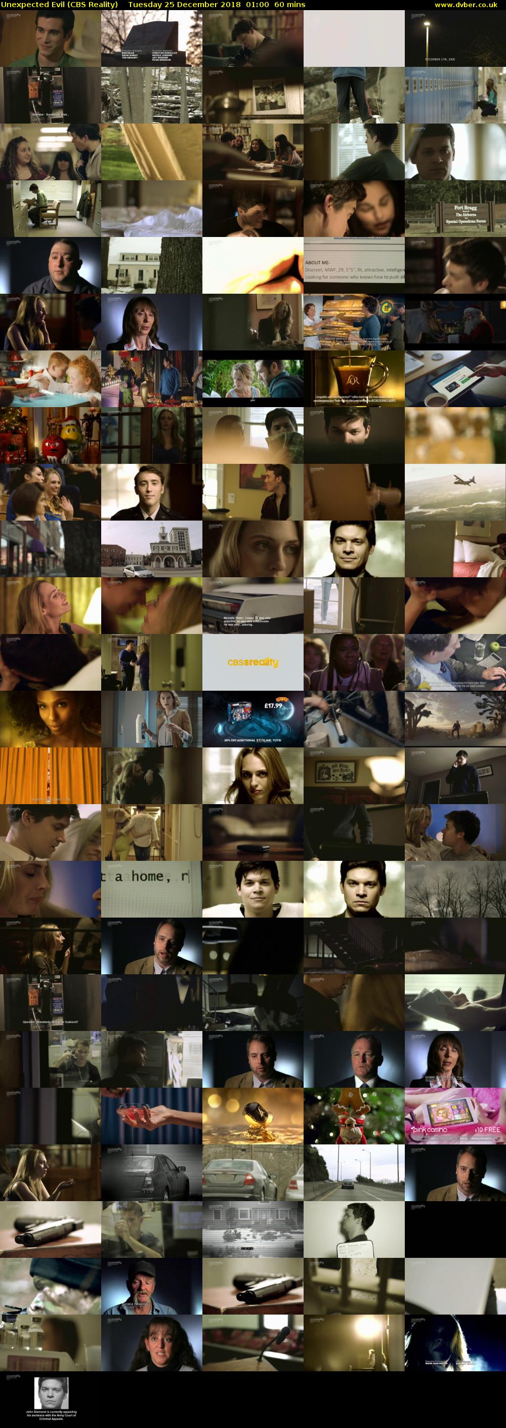 Unexpected Evil (CBS Reality) Tuesday 25 December 2018 01:00 - 02:00