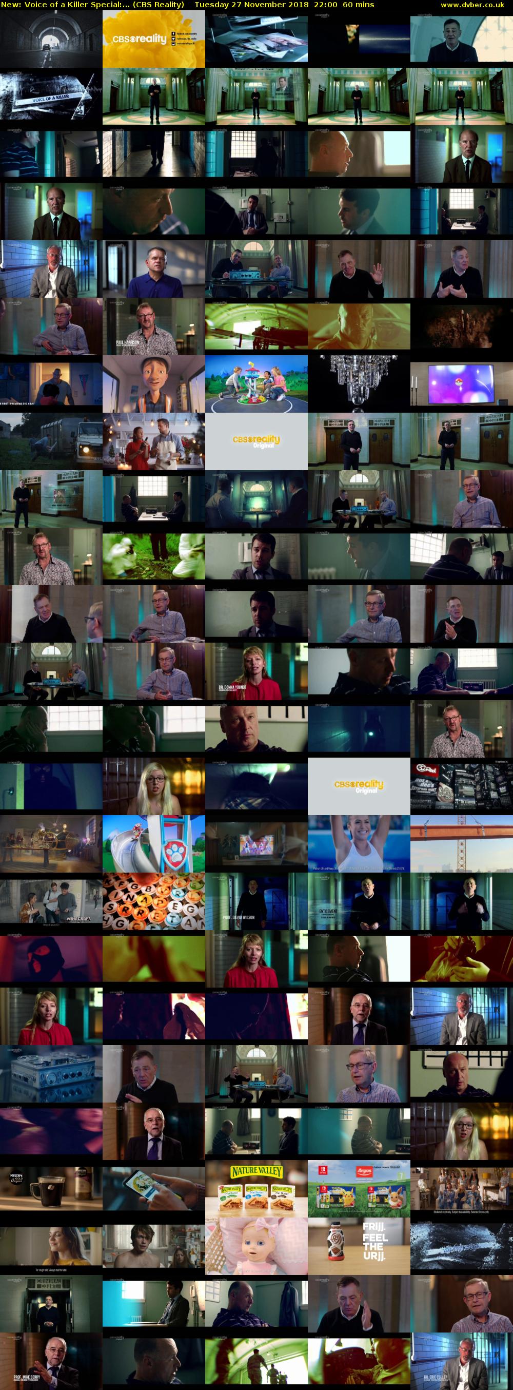 Voice of a Killer Special:... (CBS Reality) Tuesday 27 November 2018 22:00 - 23:00