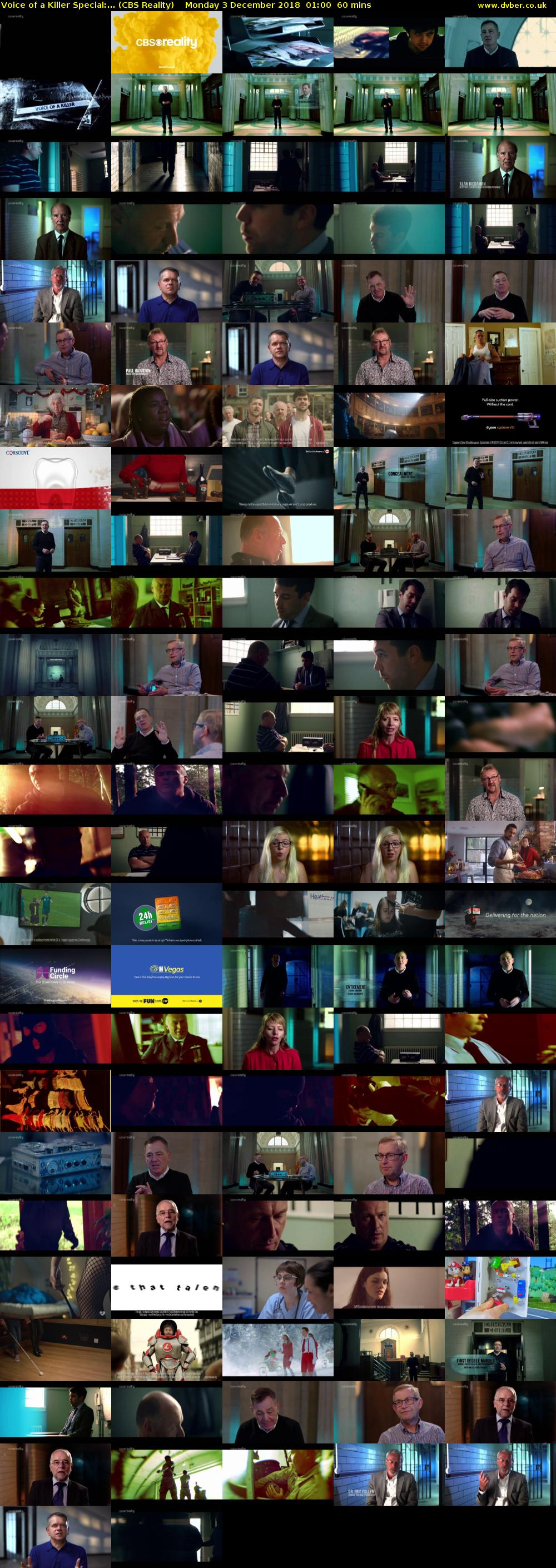 Voice of a Killer Special:... (CBS Reality) Monday 3 December 2018 01:00 - 02:00