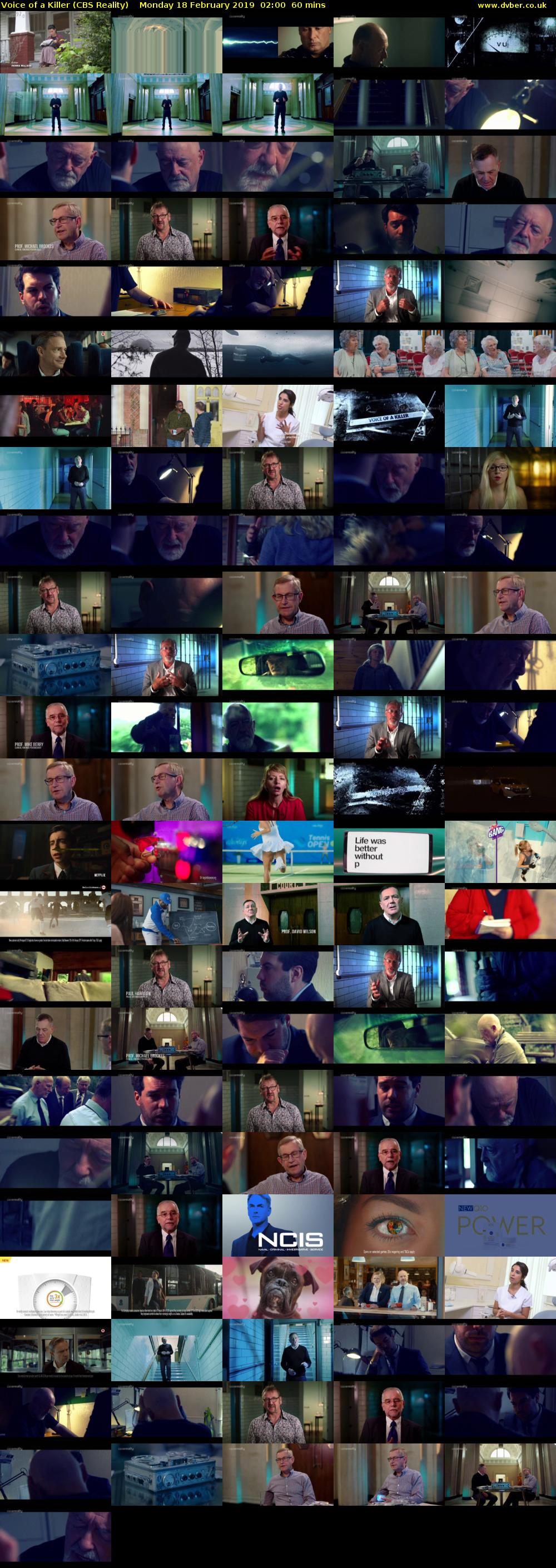 Voice of a Killer (CBS Reality) Monday 18 February 2019 02:00 - 03:00