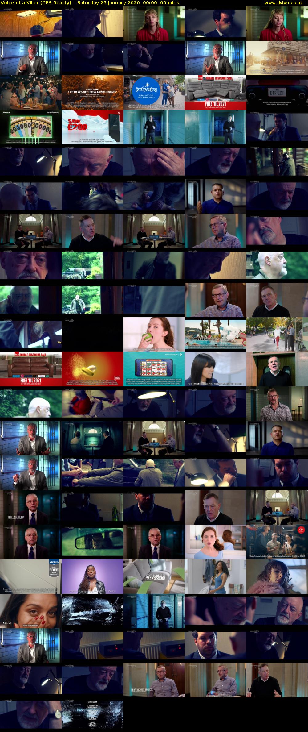 Voice of a Killer (CBS Reality) Saturday 25 January 2020 00:00 - 01:00