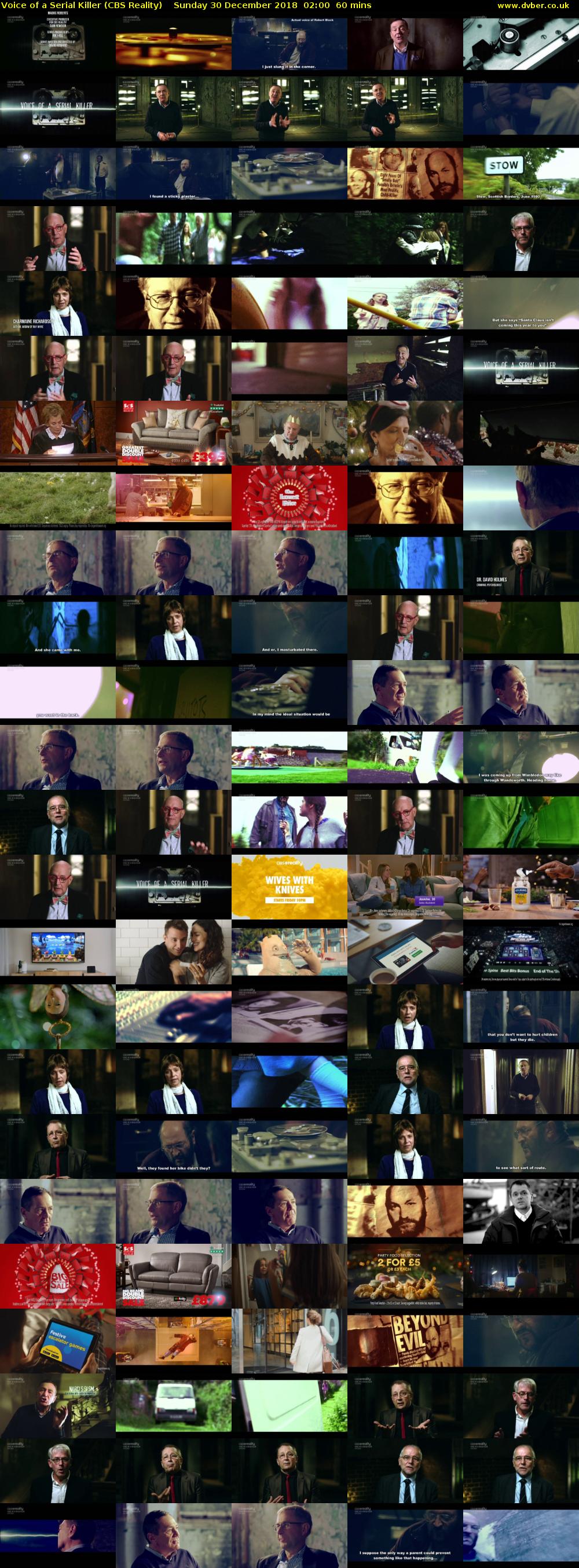 Voice of a Serial Killer (CBS Reality) Sunday 30 December 2018 02:00 - 03:00