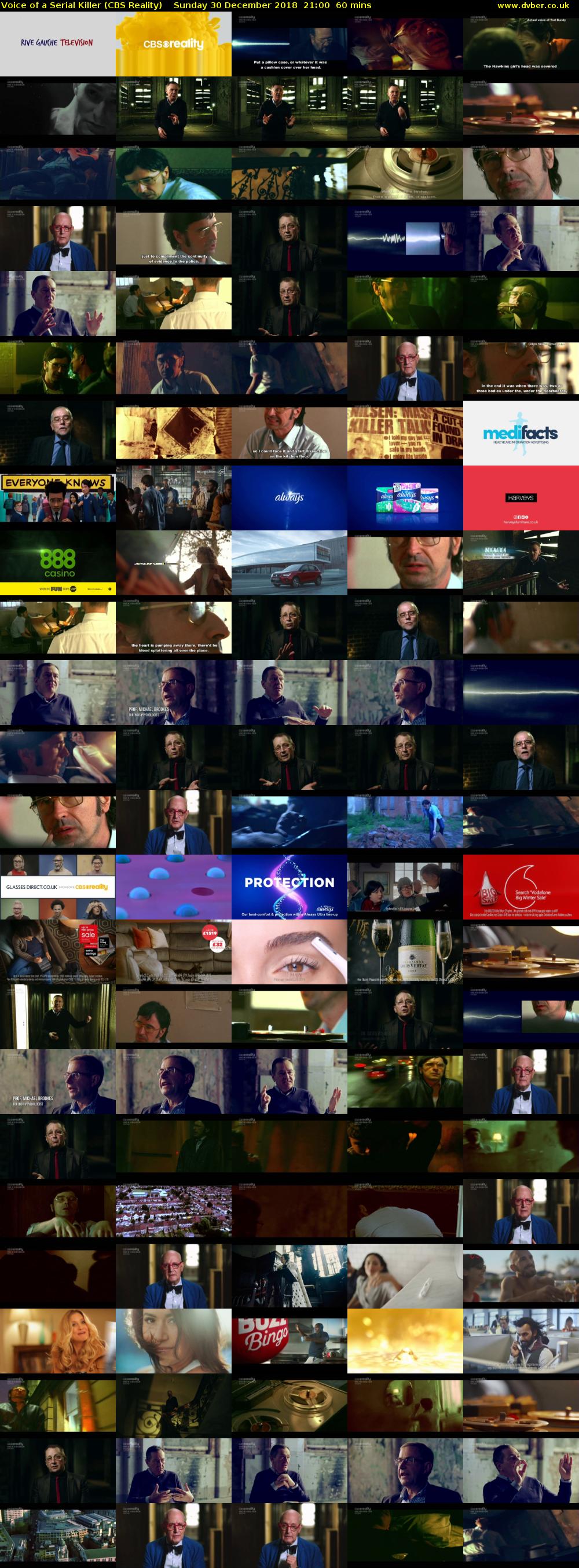 Voice of a Serial Killer (CBS Reality) Sunday 30 December 2018 21:00 - 22:00