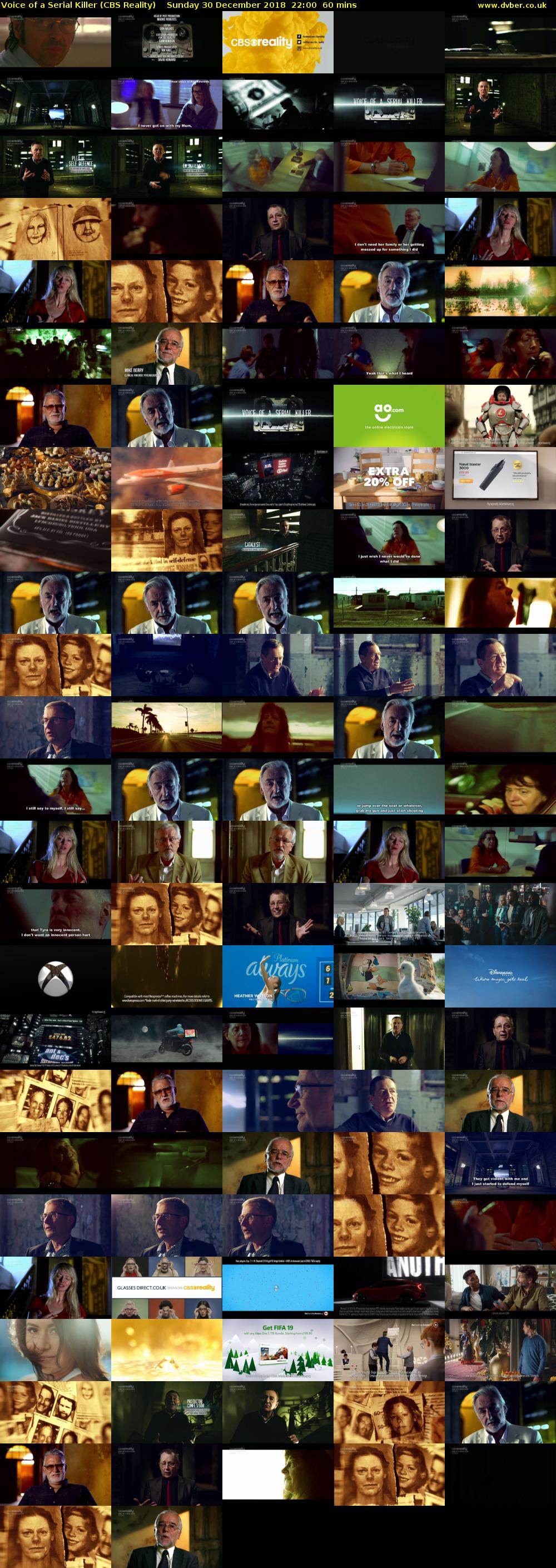 Voice of a Serial Killer (CBS Reality) Sunday 30 December 2018 22:00 - 23:00