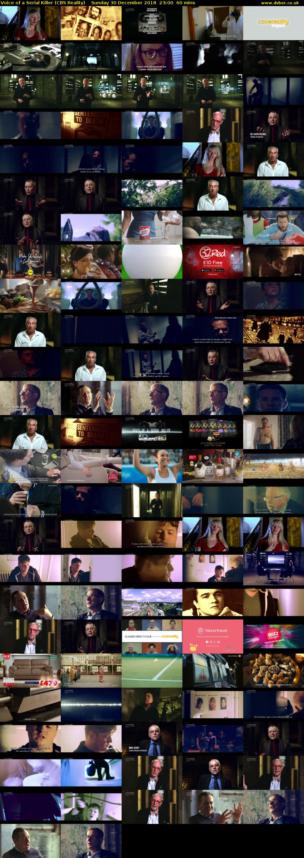 Voice of a Serial Killer (CBS Reality) Sunday 30 December 2018 23:00 - 00:00