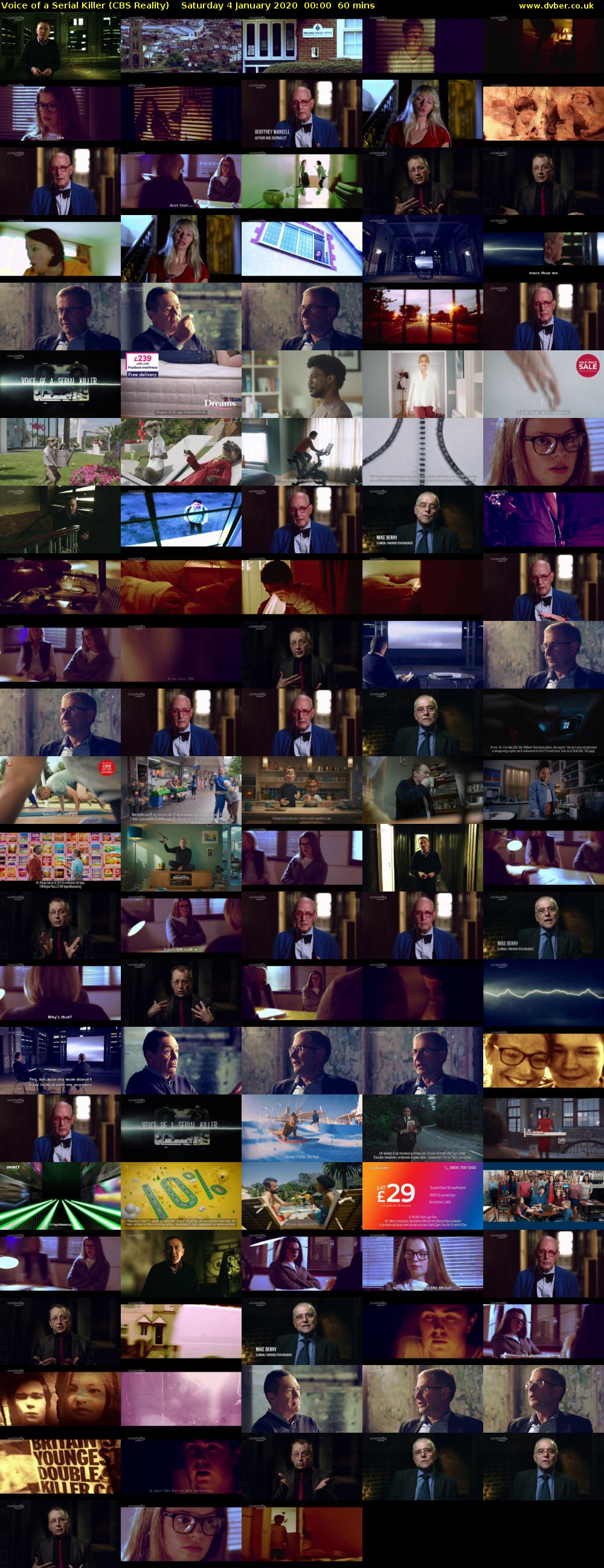 Voice of a Serial Killer (CBS Reality) Saturday 4 January 2020 00:00 - 01:00