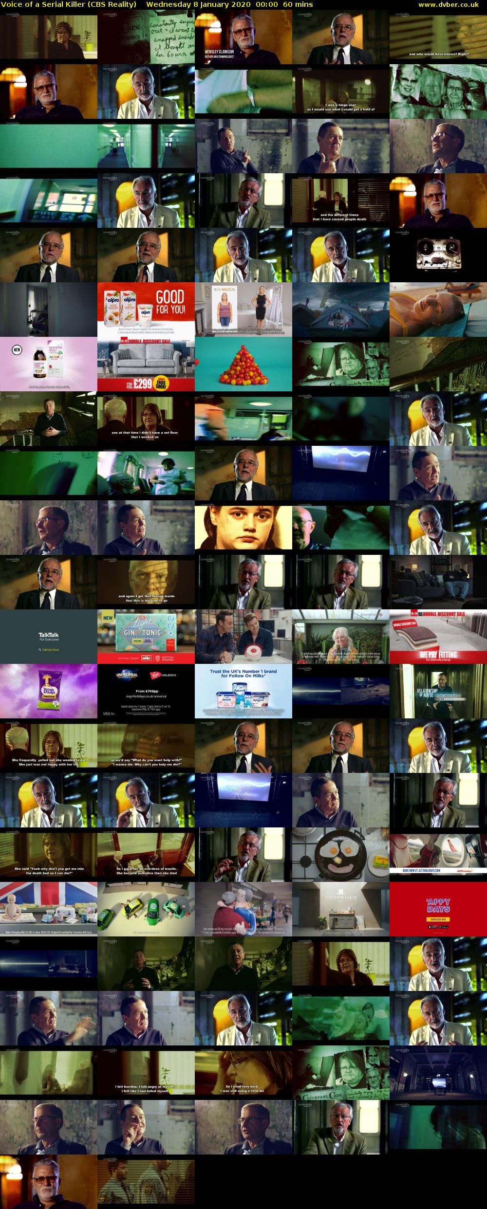 Voice of a Serial Killer (CBS Reality) Wednesday 8 January 2020 00:00 - 01:00