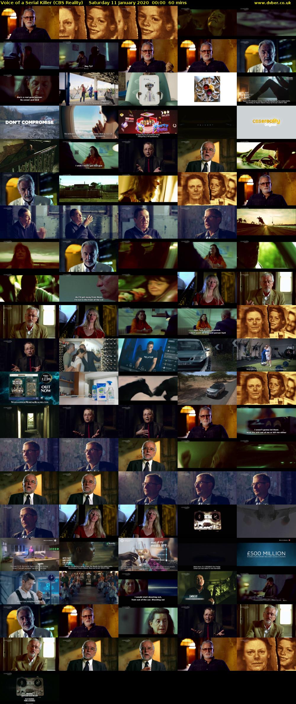 Voice of a Serial Killer (CBS Reality) Saturday 11 January 2020 00:00 - 01:00