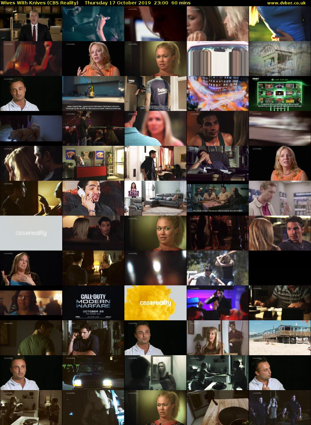 Wives With Knives (CBS Reality) Thursday 17 October 2019 23:00 - 00:00