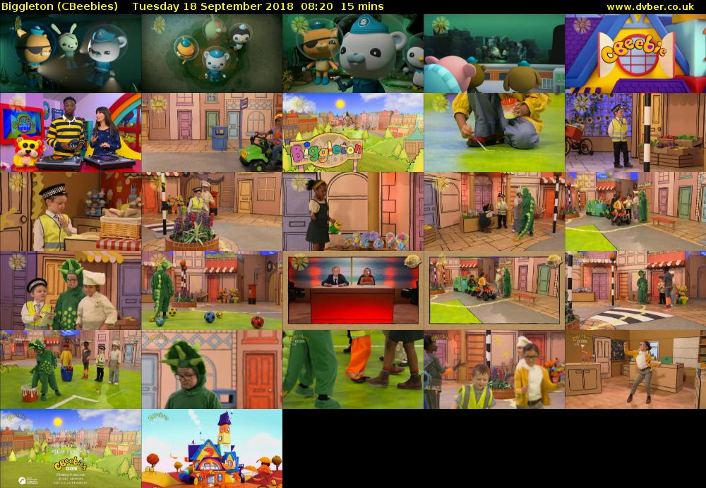 Biggleton (CBeebies) Tuesday 18 September 2018 08:20 - 08:35