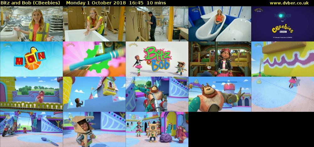 Bitz and Bob (CBeebies) Monday 1 October 2018 16:45 - 16:55