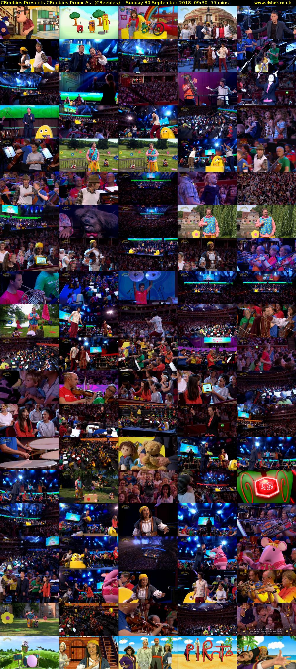 CBeebies Presents CBeebies Prom: A... (CBeebies) Sunday 30 September 2018 09:30 - 10:25