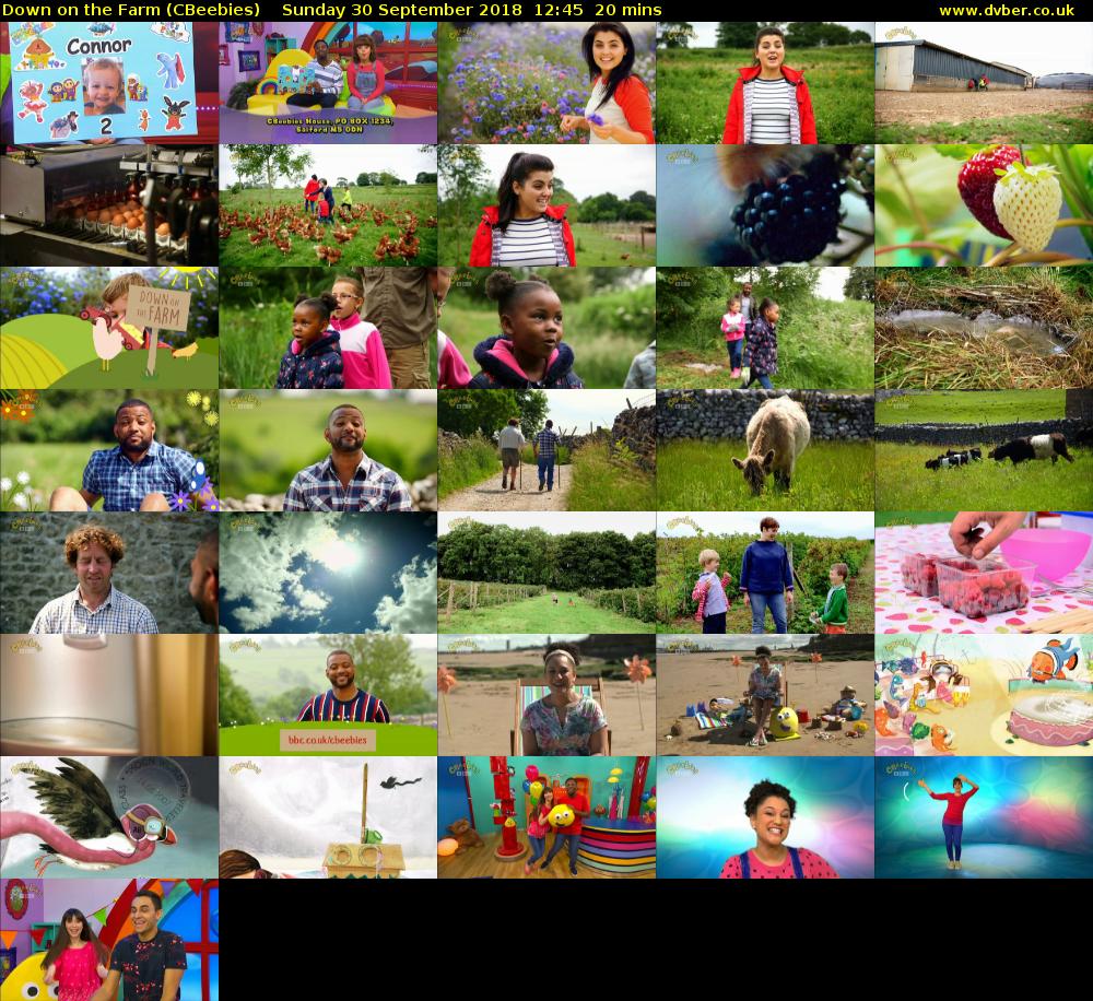 Down on the Farm (CBeebies) Sunday 30 September 2018 12:45 - 13:05