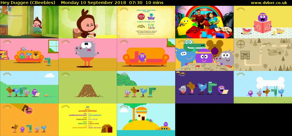 Hey Duggee (CBeebies) Monday 10 September 2018 07:30 - 07:40