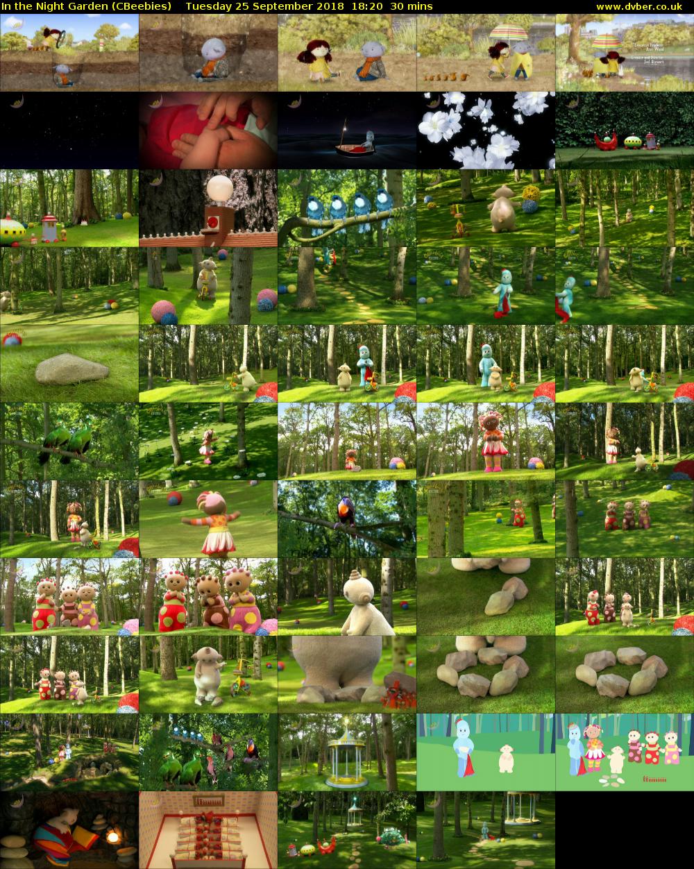 In the Night Garden (CBeebies) Tuesday 25 September 2018 18:20 - 18:50