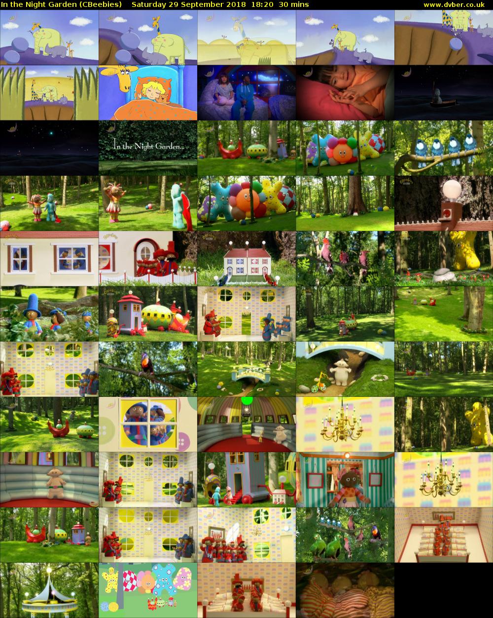 In the Night Garden (CBeebies) Saturday 29 September 2018 18:20 - 18:50