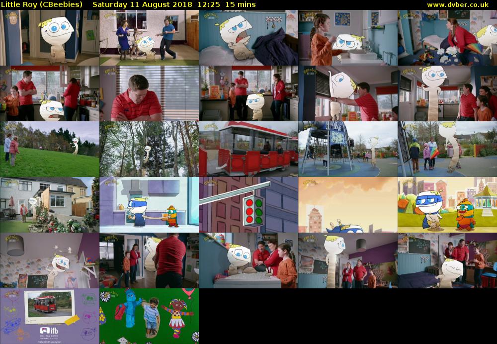 Little Roy (CBeebies) Saturday 11 August 2018 12:25 - 12:40