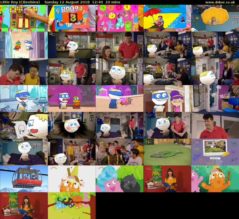 Little Roy (CBeebies) Sunday 12 August 2018 12:40 - 13:00