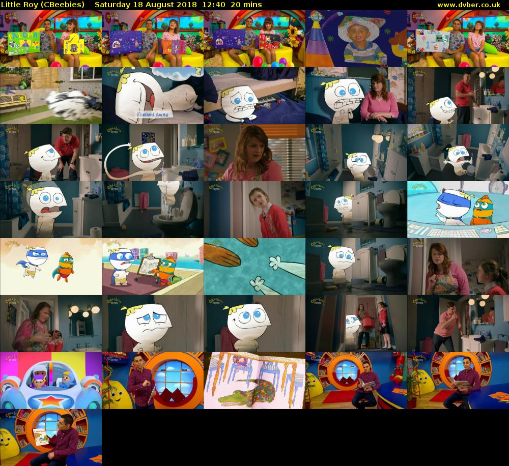 Little Roy (CBeebies) Saturday 18 August 2018 12:40 - 13:00