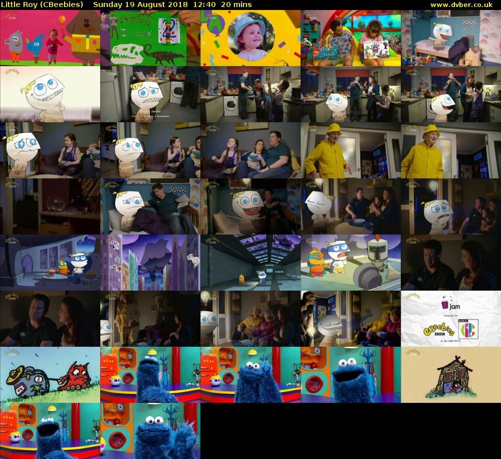 Little Roy (CBeebies) Sunday 19 August 2018 12:40 - 13:00